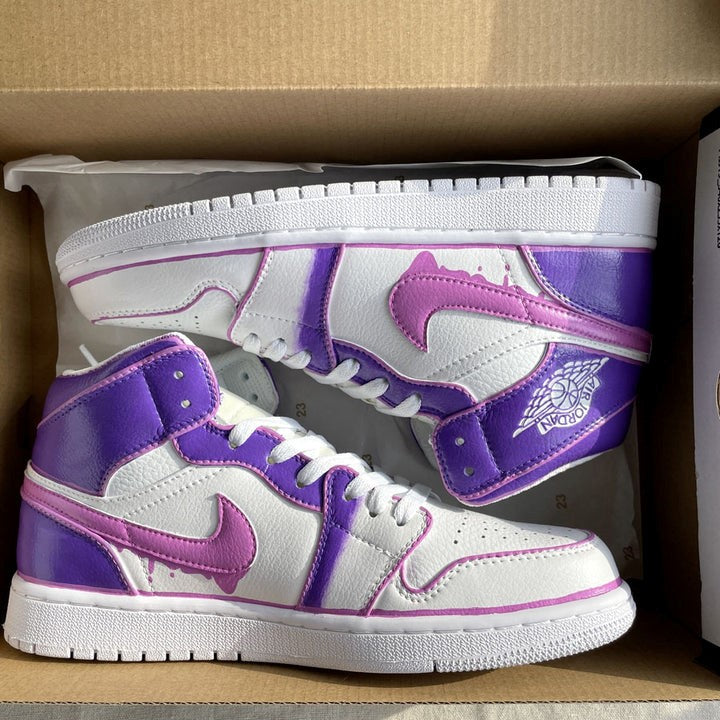 Purple Drip Custom Air Jordan 1