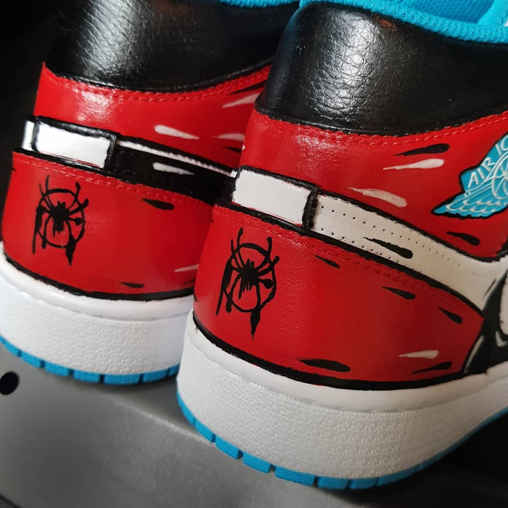 Black Red  Reverse Swoosh Custom Air Jordan 1