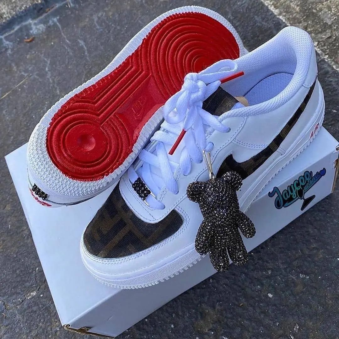 Bear Pendant Gray  Custom Air Force 1