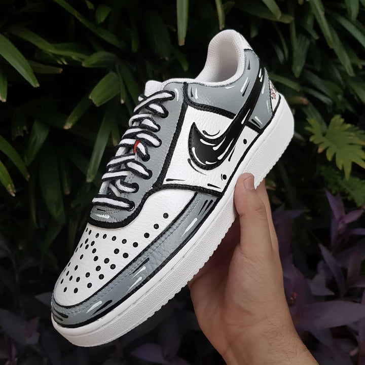 Gray Black White Custom Air Force 1