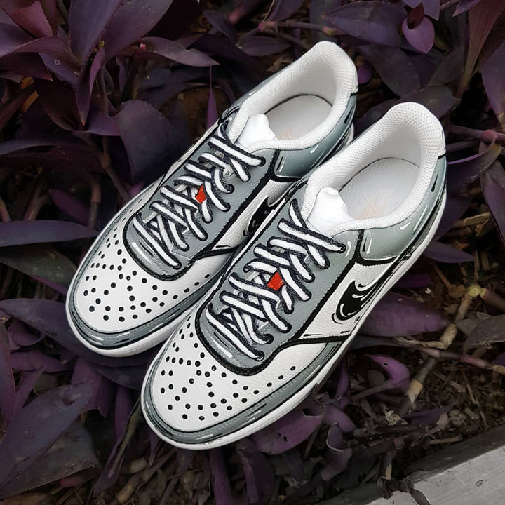 Gray Black White Custom Air Force 1