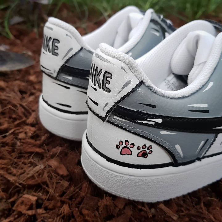 Gray Black White Custom Air Force 1