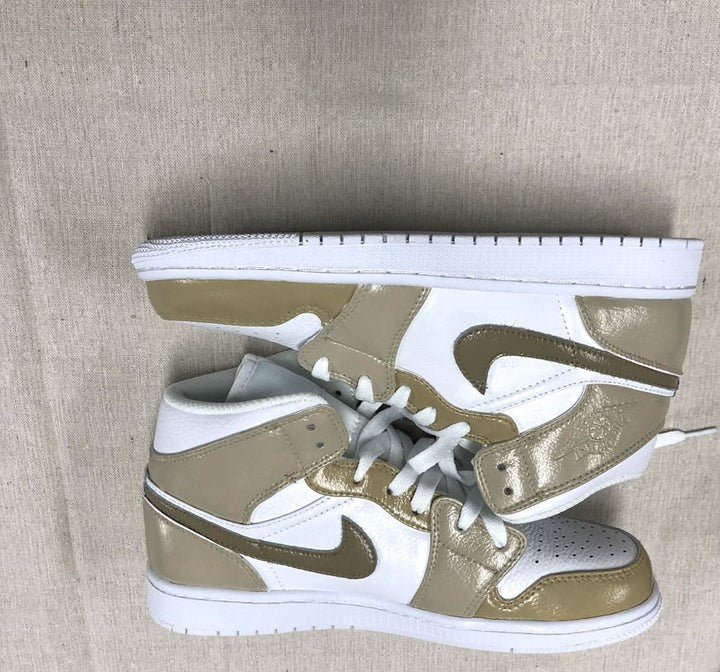 Beige Custom Air Jordan 1
