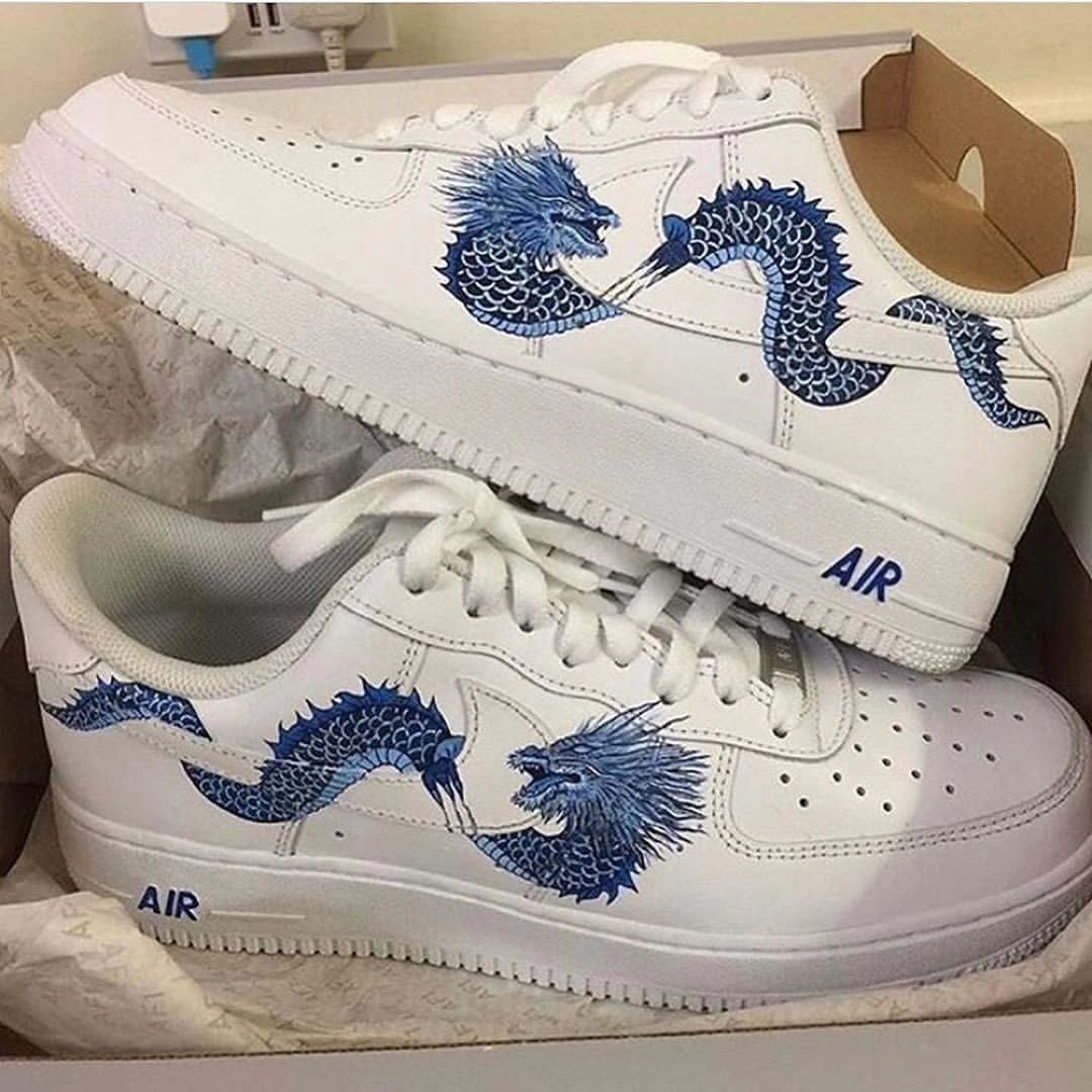 Blue Dragon Custom Nike Air Force 1