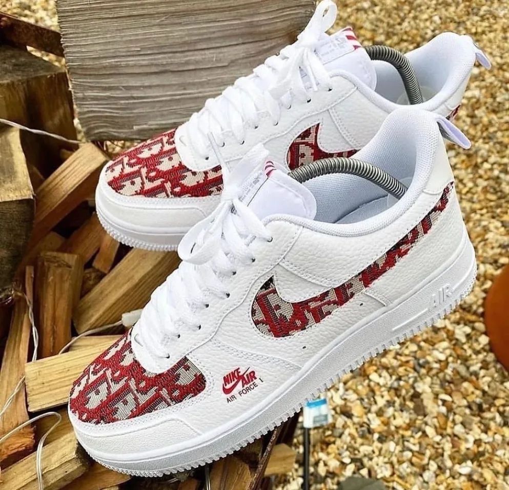 Red Dioor Logo Custom Air Force 1