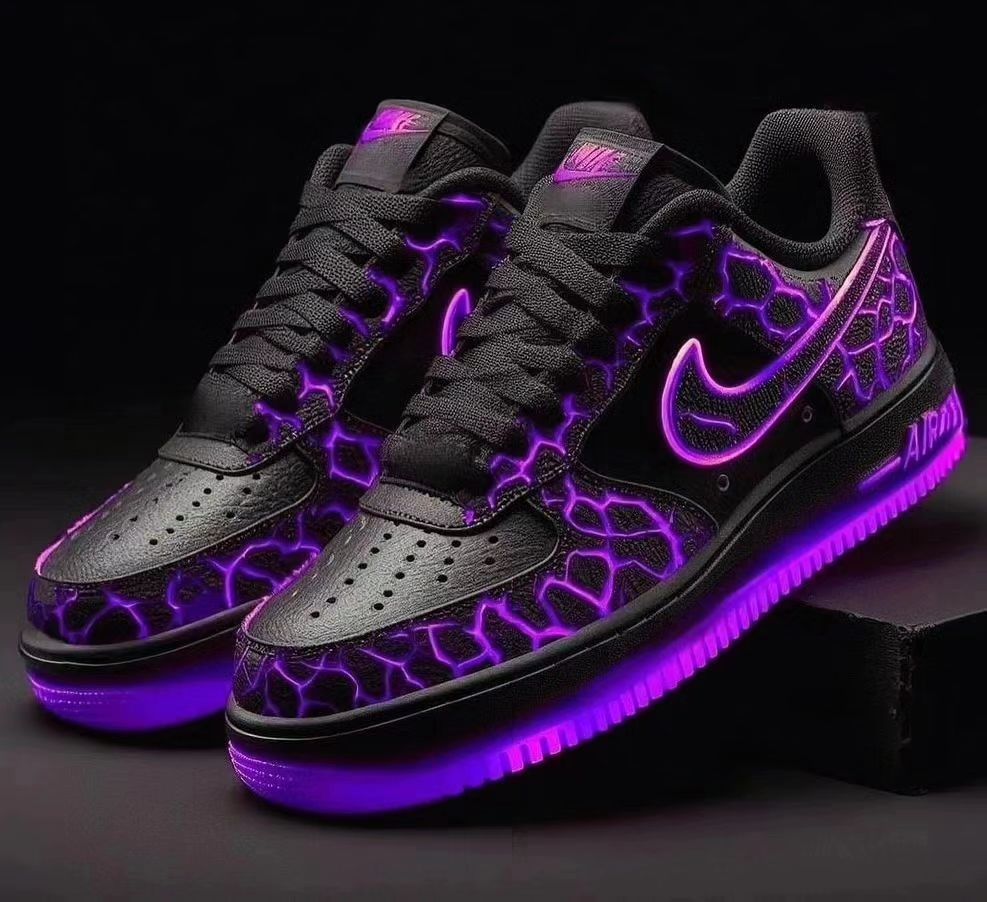 Purple Black Custom Air Force 1