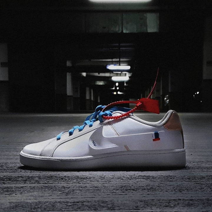 Black Font White  Custom Nike Court Royale