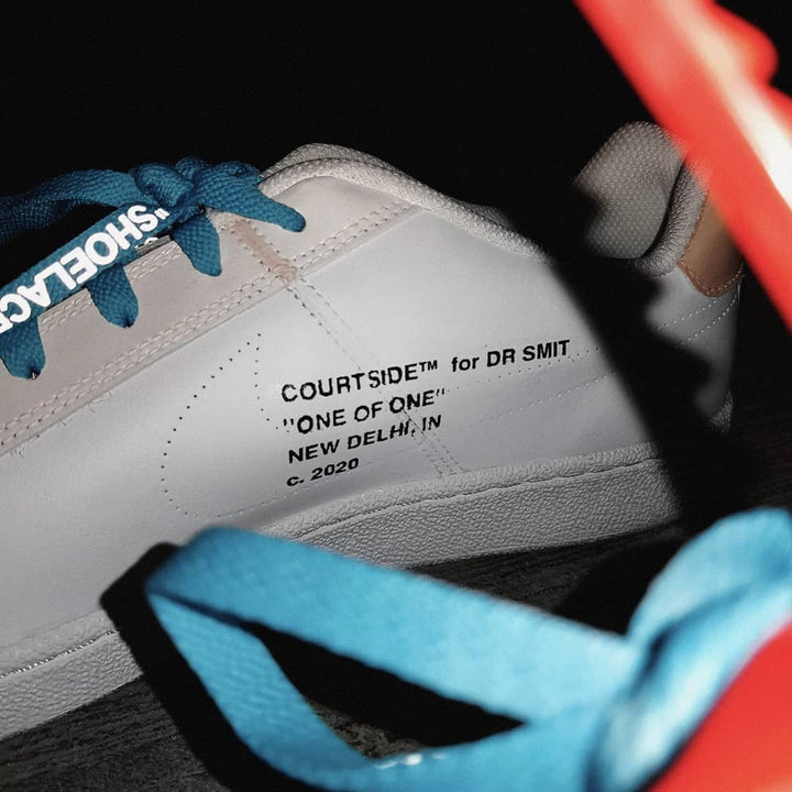 Black Font White  Custom Nike Court Royale