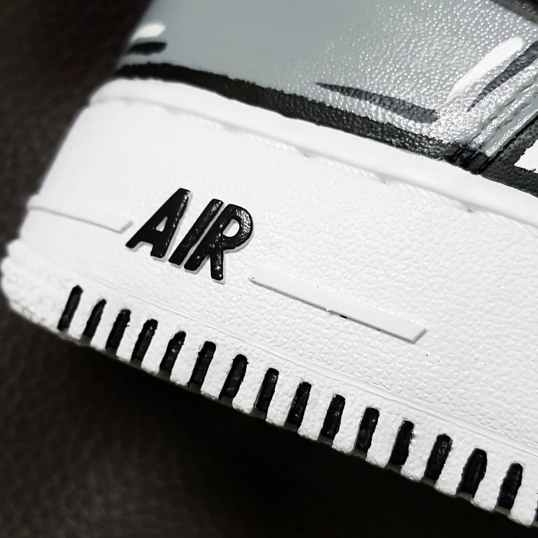 Gray Black Custom Air Force 1
