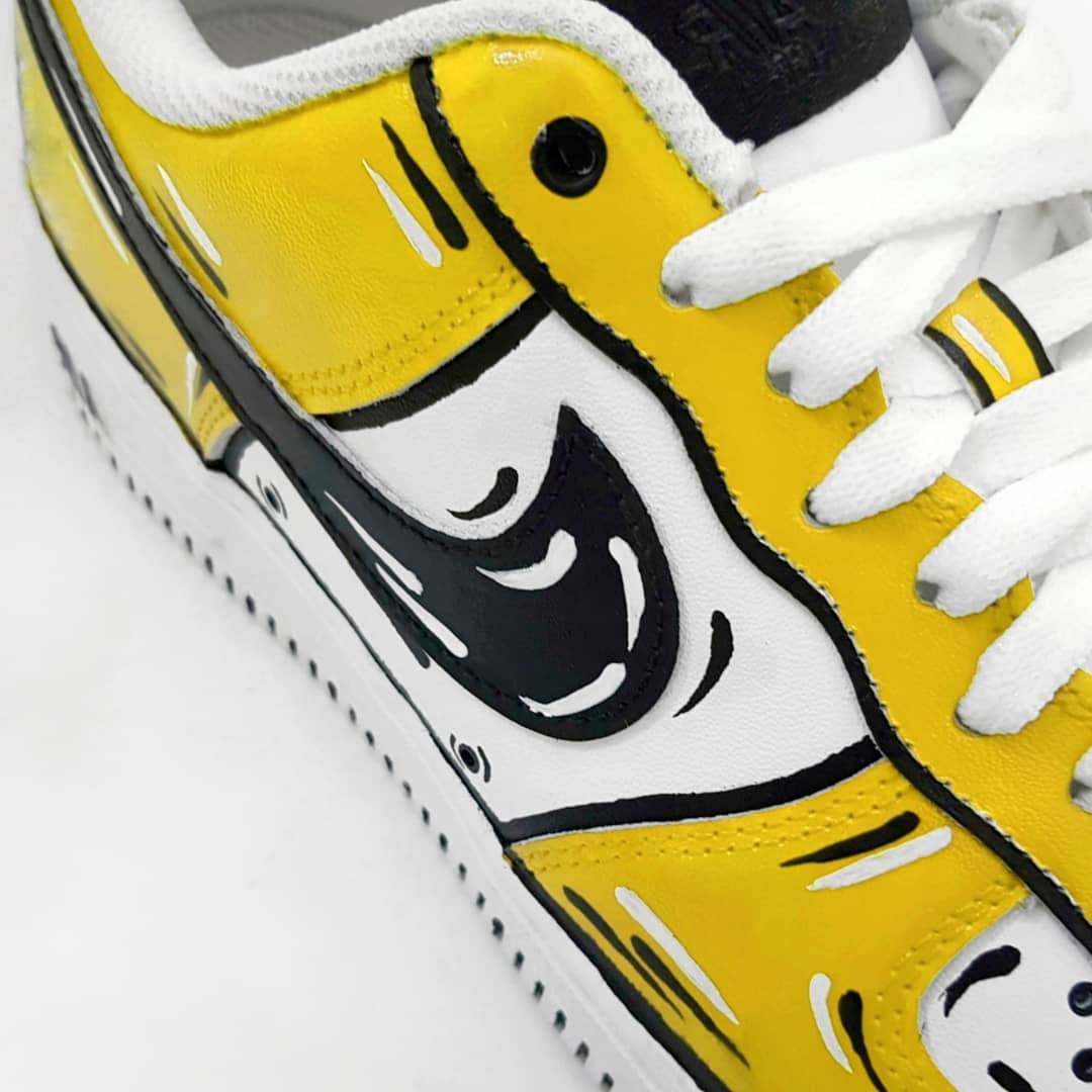 Yellow Black  Custom Air Force 1