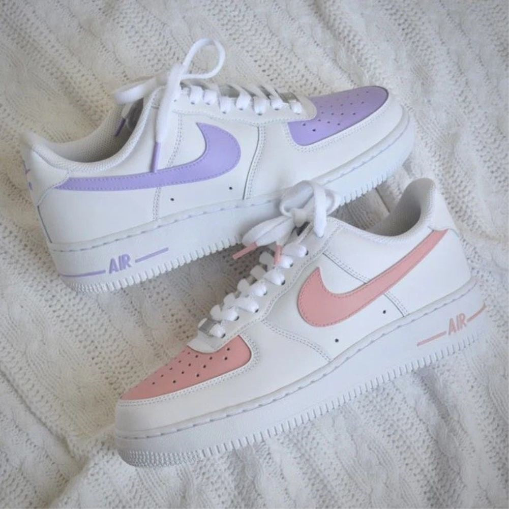 Air force 1 purple and pink hotsell