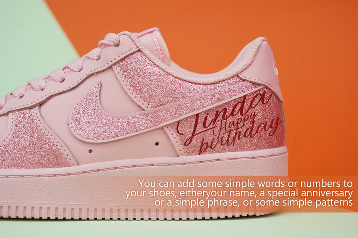 Pink Custom Air Force 1