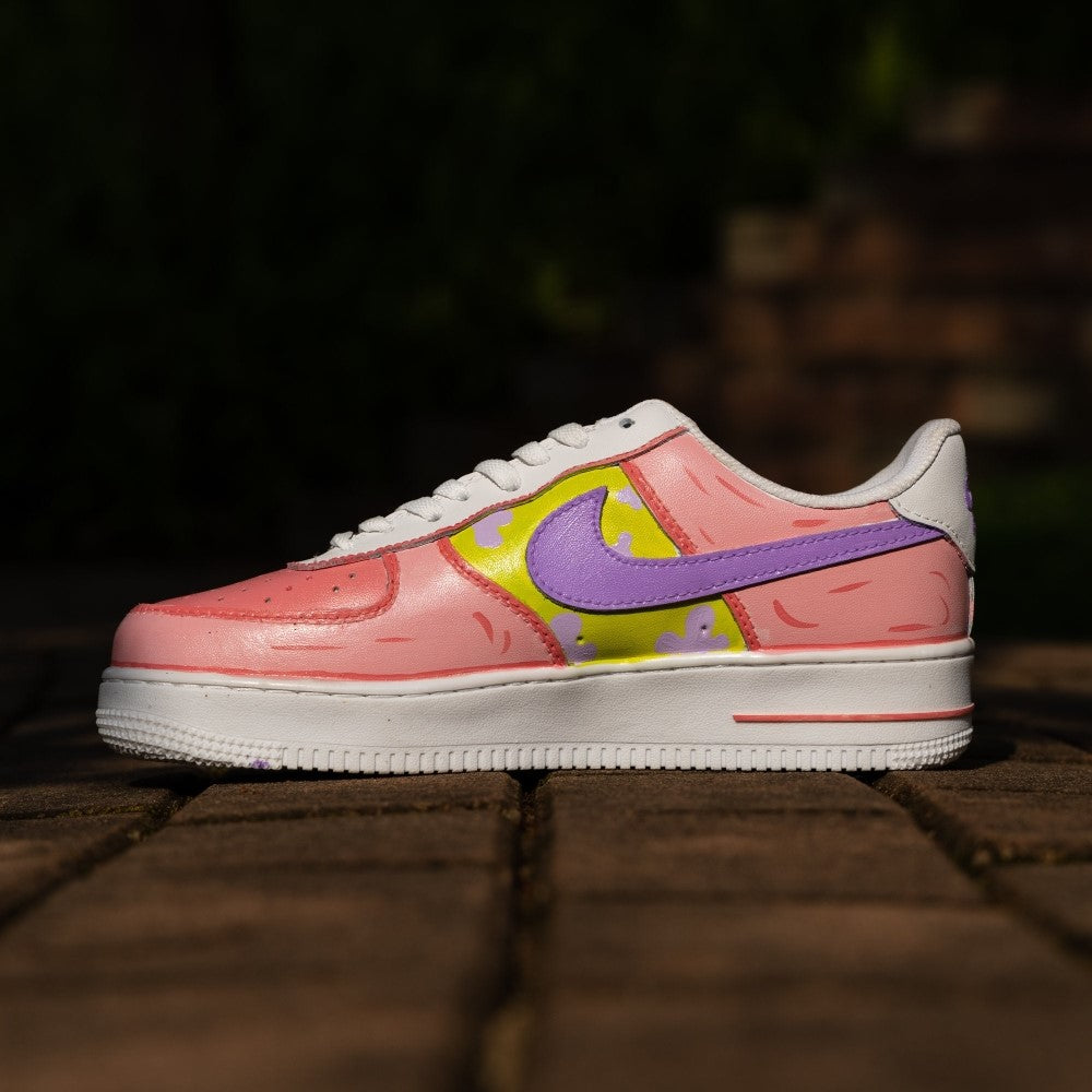 Pink Yellow Cartoon Custom Air Force 1