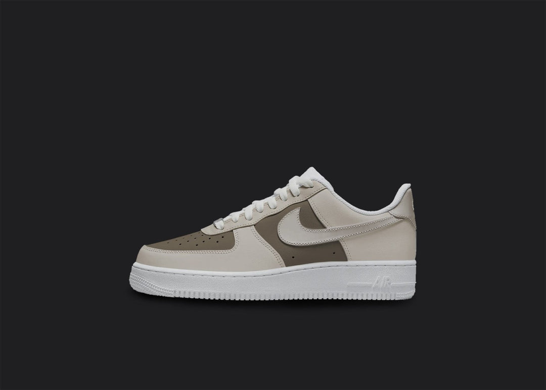Beige Brown Custom Air Force 1