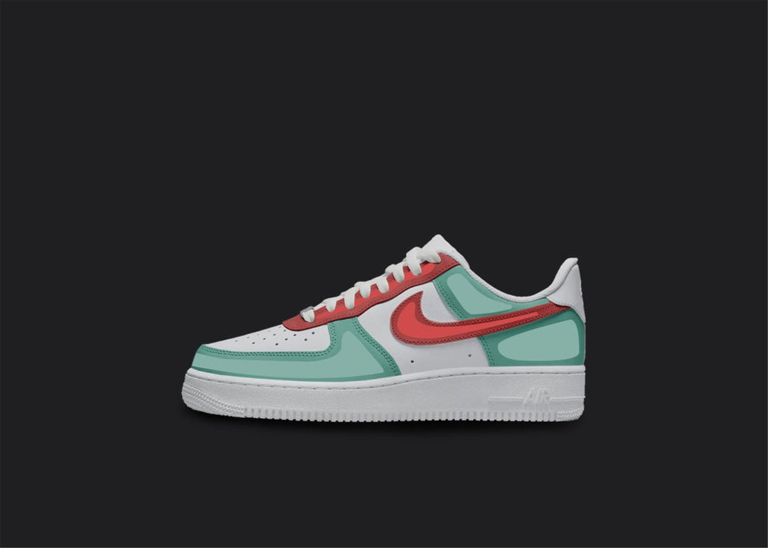 Red Green Custom Air Force 1