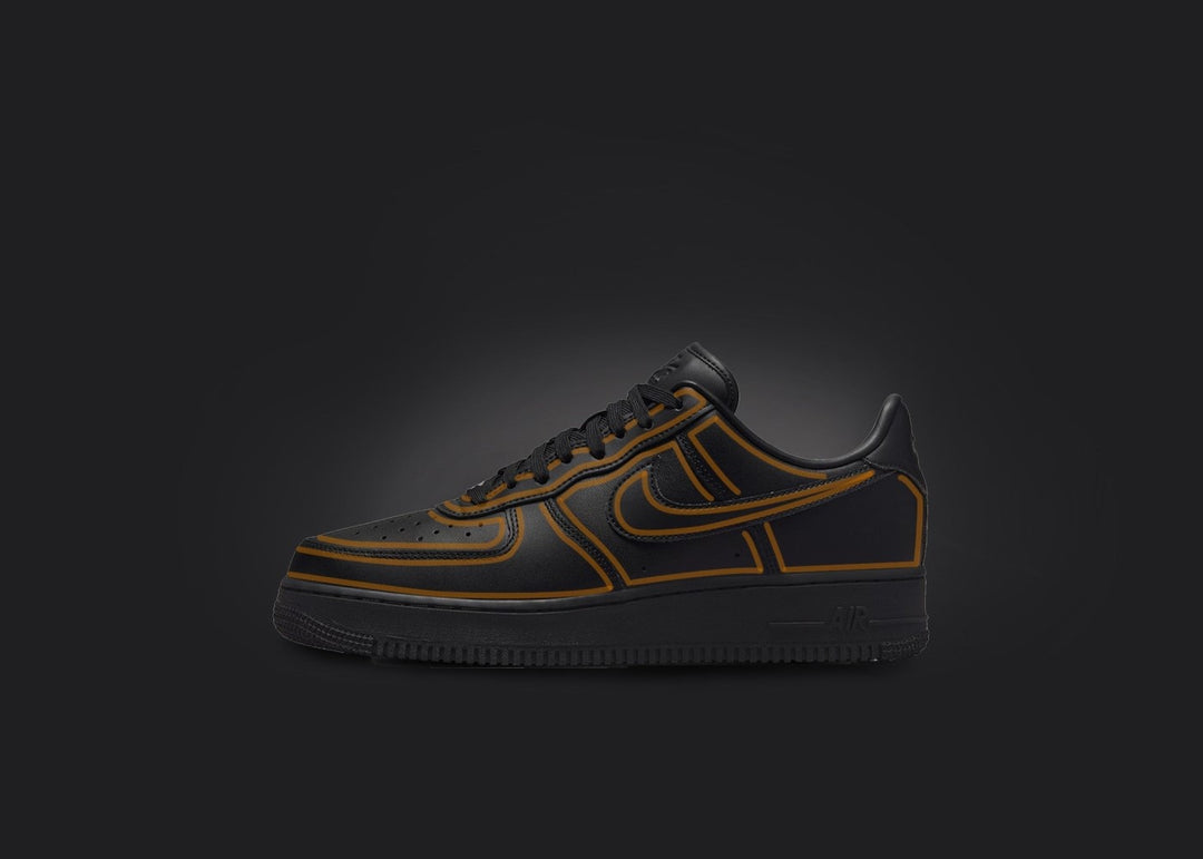 Black Yellow Custom Air Force 1