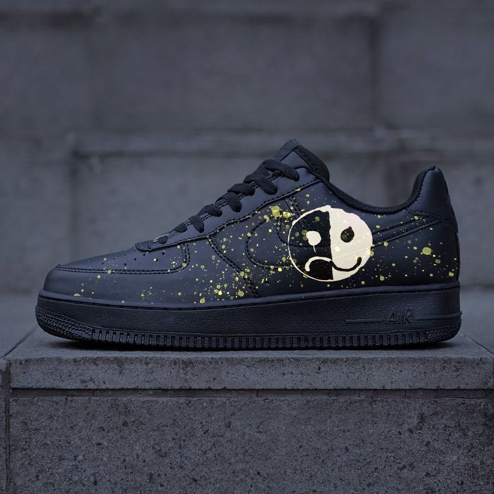 Black Half Smile Custom Air Force 1