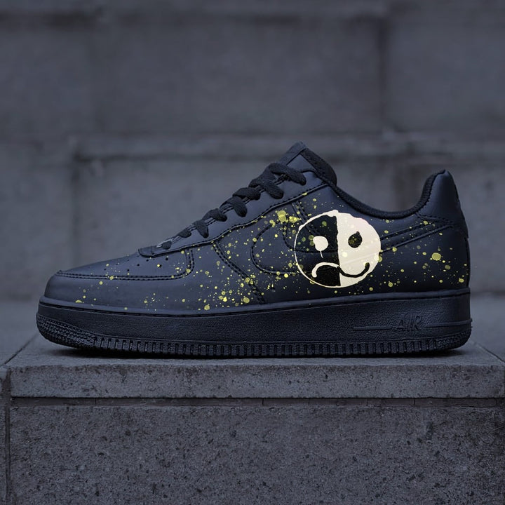Black Half Smile Custom Air Force 1