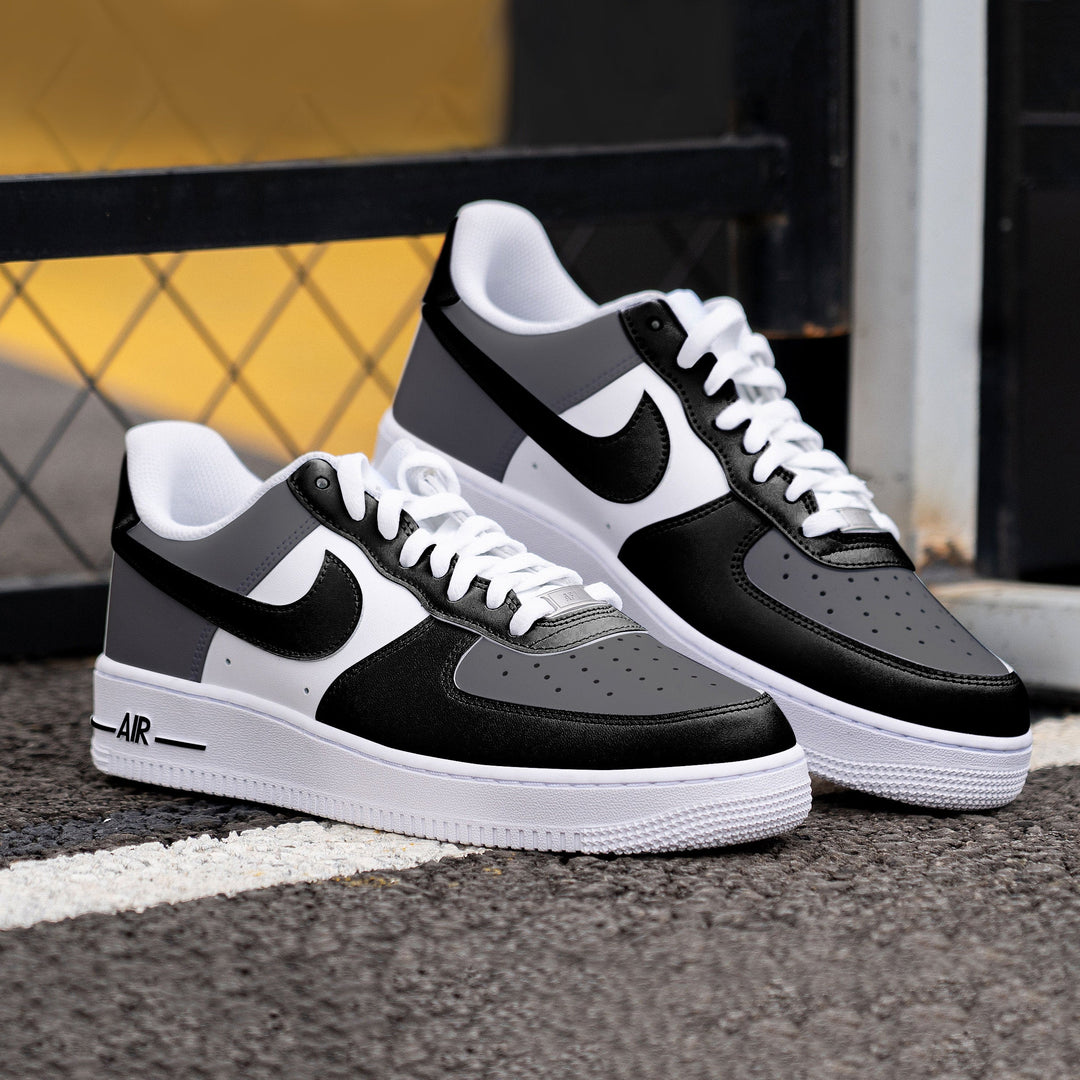 Black Gray White Custom Air Force 1