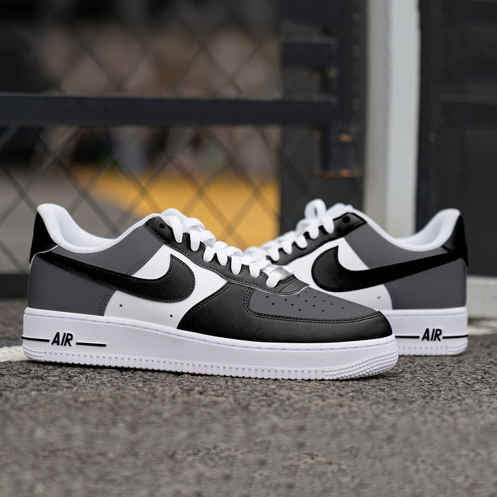 Black Gray White Custom Air Force 1