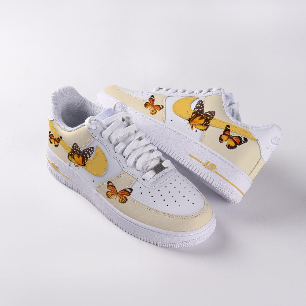 Yellow Butterfly Custom Air Force 1
