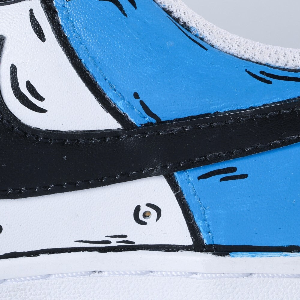 Blue Cartoon Custom Air Force 1