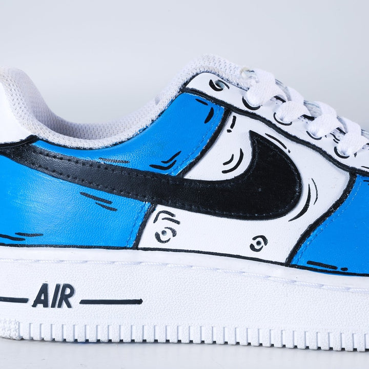 Blue Cartoon Custom Air Force 1
