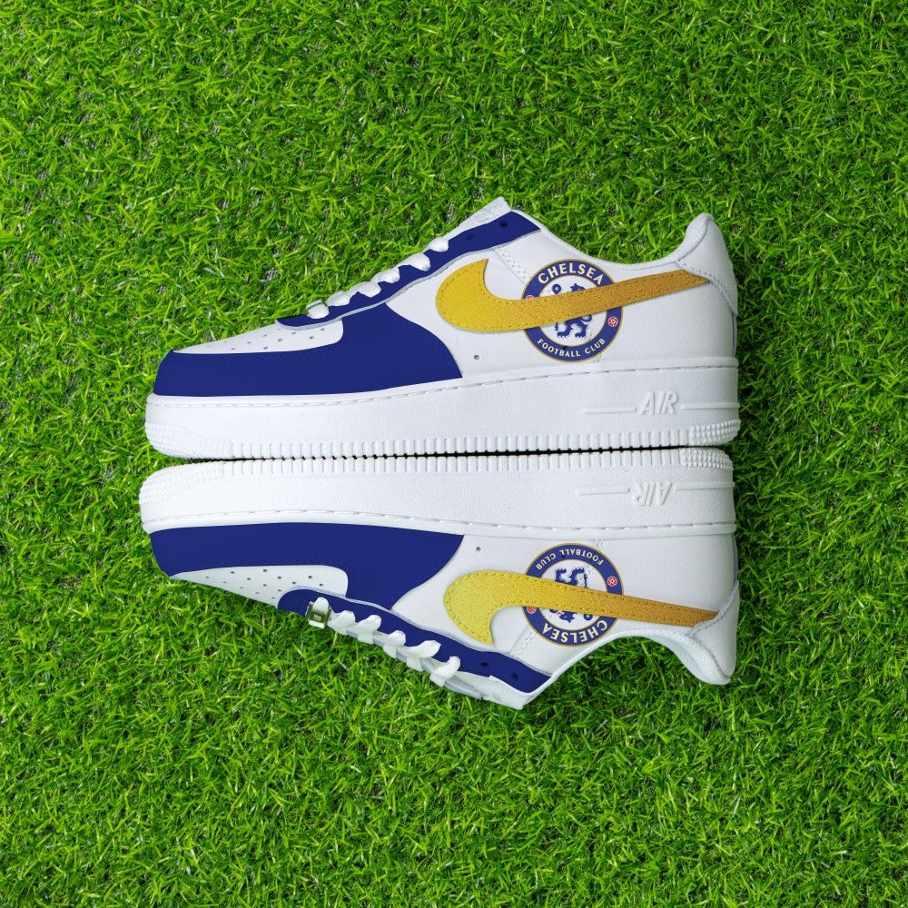 Air force 1 blue yellow hotsell