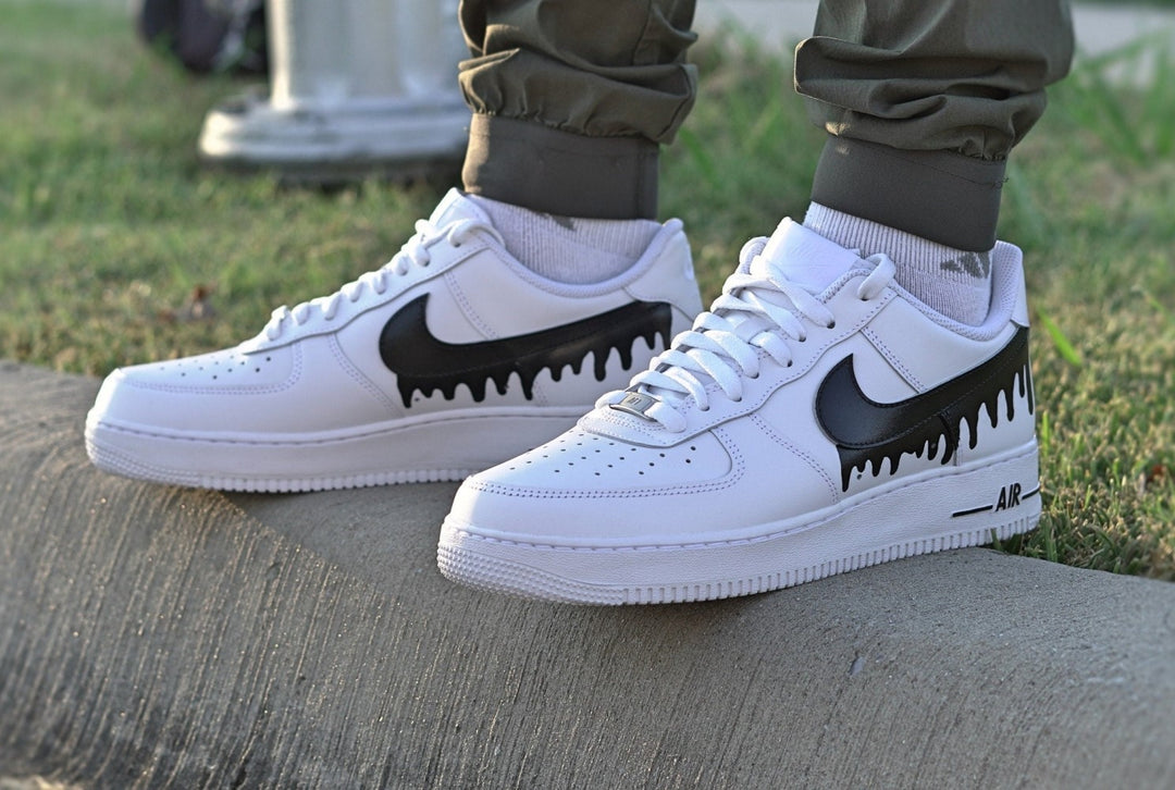 Black Drip Custom Air Force 1