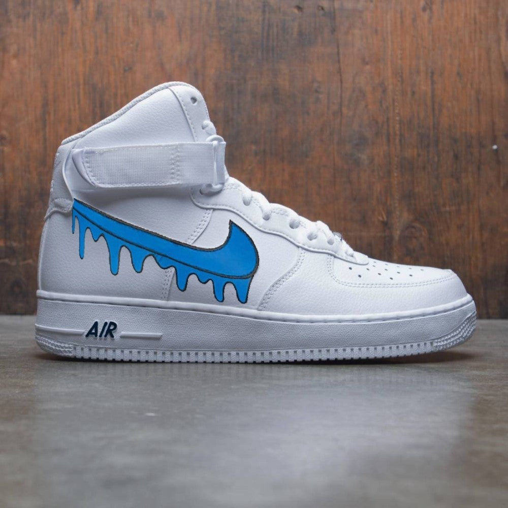 Blue Drip Custom Air Force 1 Mid