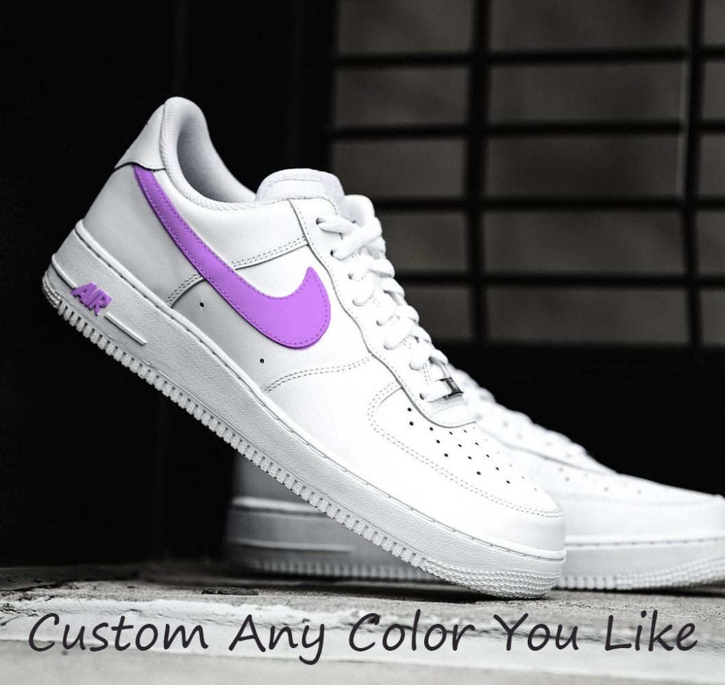 Purple Swoosh Custom Air Force 1