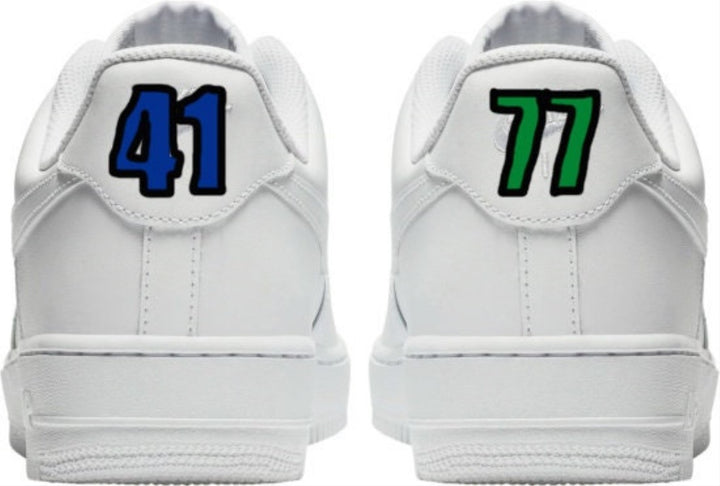 Blue Green Swoosh Custom Air Force 1