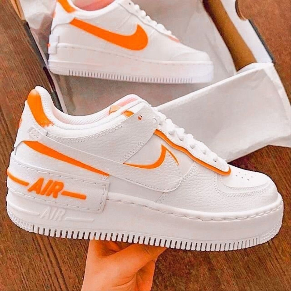 Orange Custom Air Force 1 Shadow