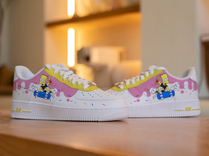 Simpson Pink Yellow Custom Air Force 1
