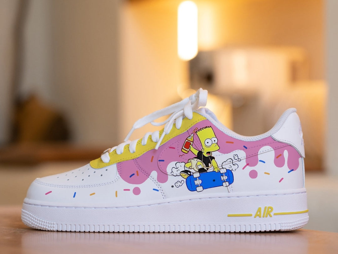 Simpson Pink Yellow Custom Air Force 1