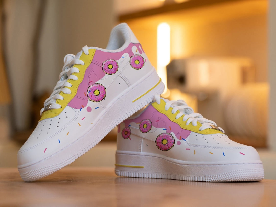 Simpson Pink Yellow Custom Air Force 1
