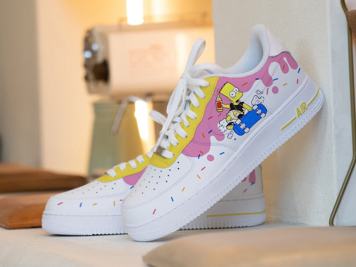 Simpson Pink Yellow Custom Air Force 1