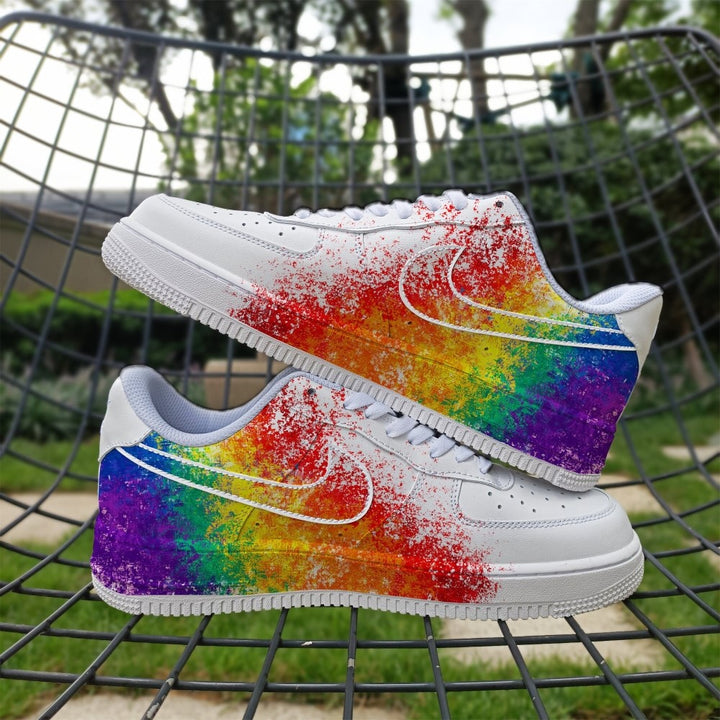 Colorful Rainbow Love Custom Air Force 1