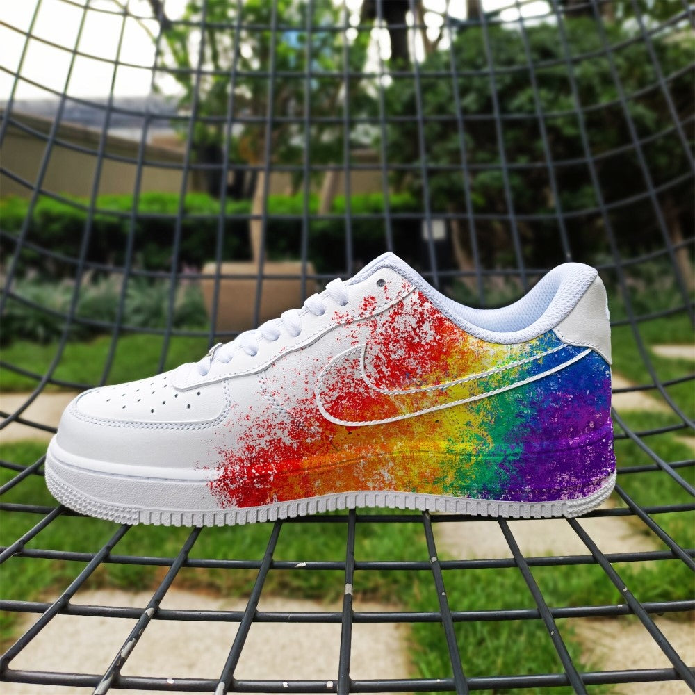 Colorful Rainbow Love Custom Air Force 1