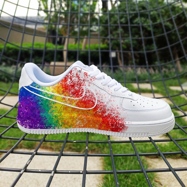 Colorful Rainbow Love Custom Air Force 1
