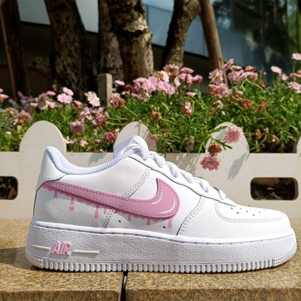 Pearl Pink Drips Custom Air Force 1