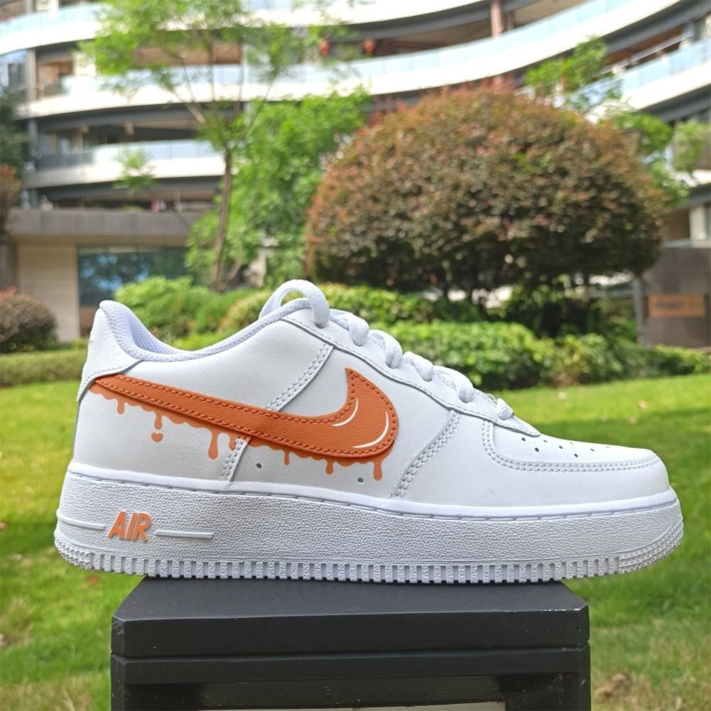 Orange Drips Custom Air Force 1