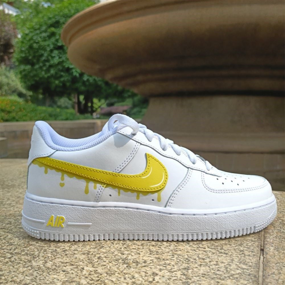Yellow Drips Custom Air Force 1