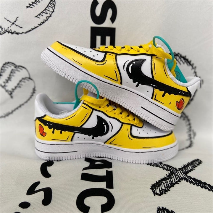 Yellow Black Pikachu Custom Air Force 1