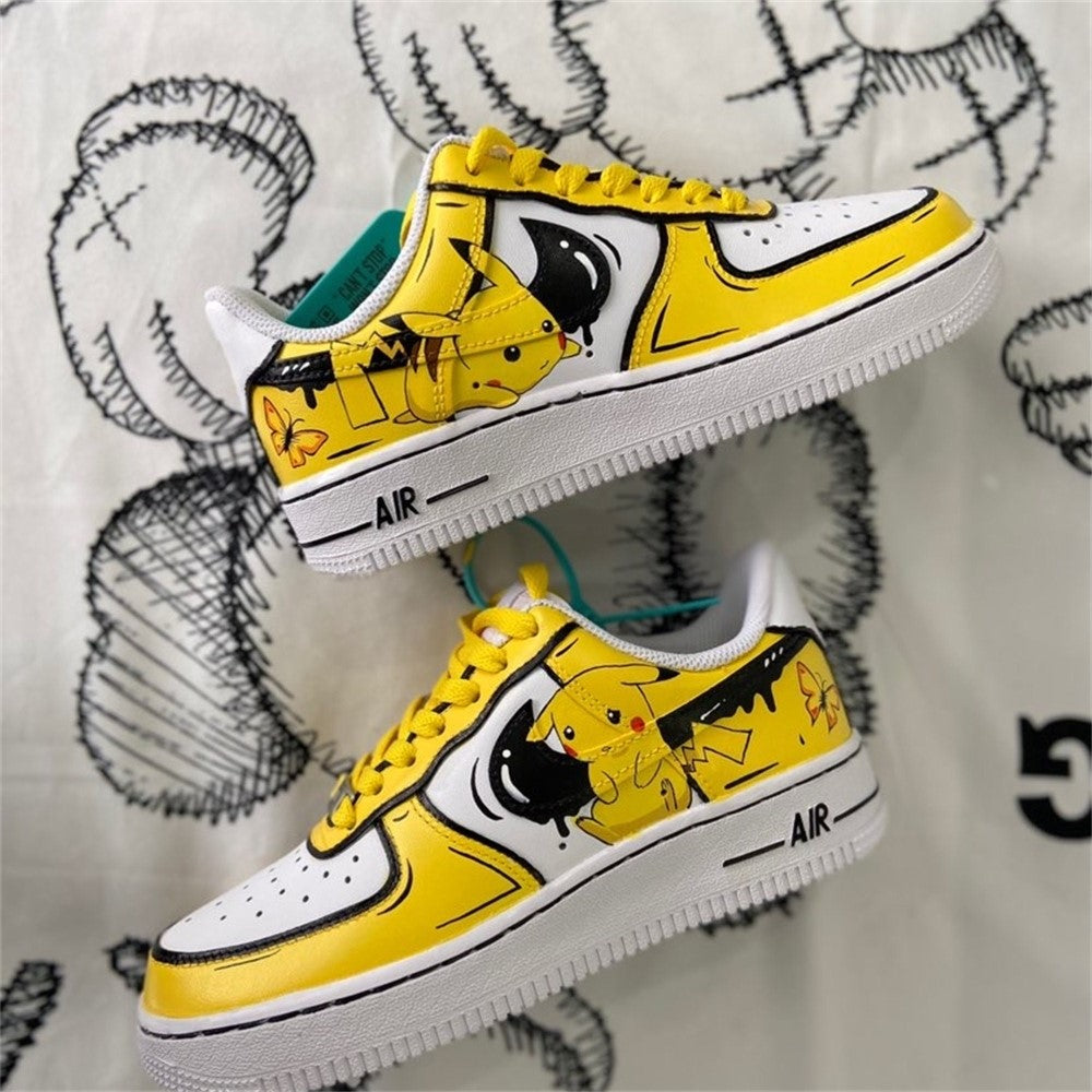Yellow Black Pikachu Custom Air Force 1