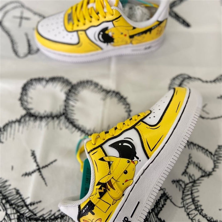 Yellow Black Pikachu Custom Air Force 1