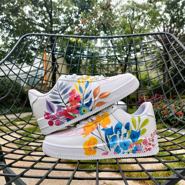 Colorful Flowers Custom Air Force 1