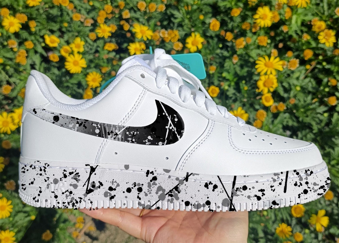 Black Splash Custom Air Force 1