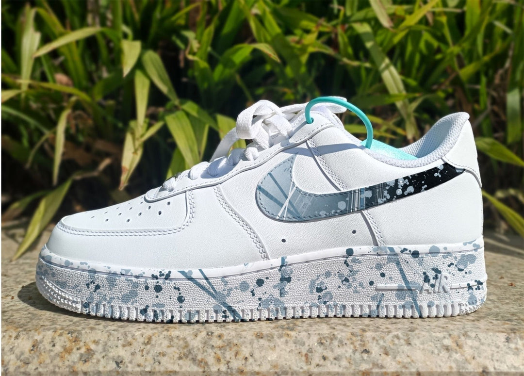 Gray Splash Custom Air Force 1