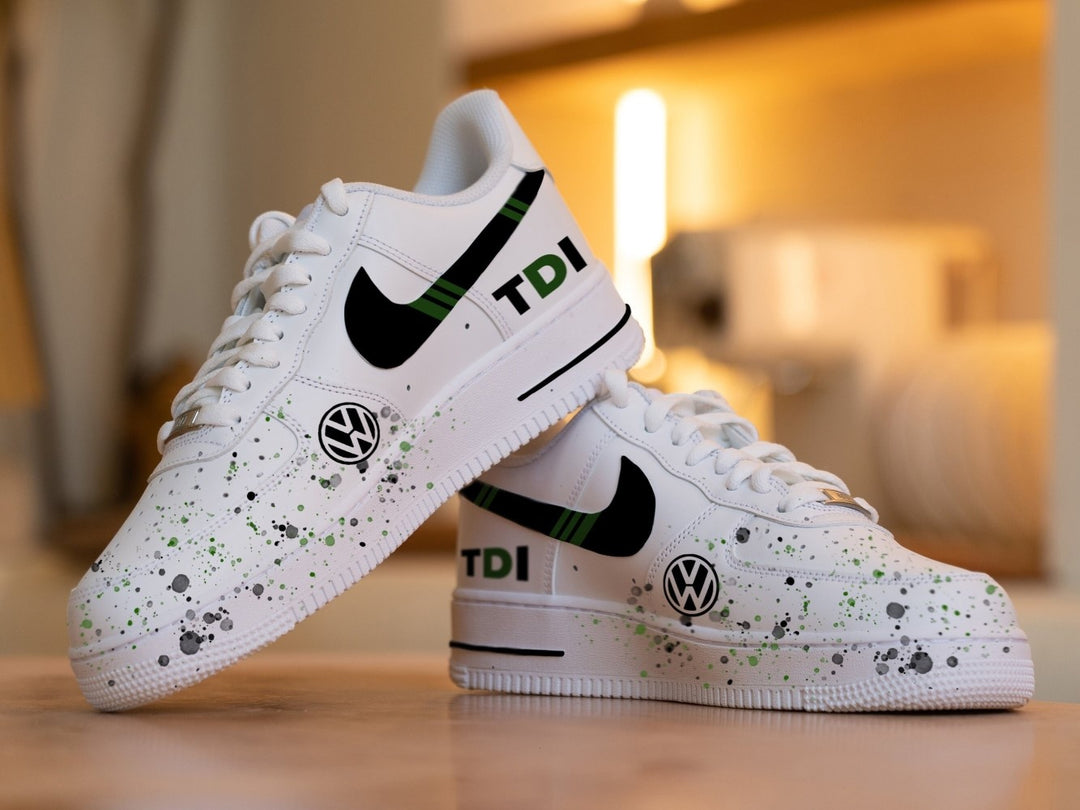 Volkswagen Black White Custom Air Force 1